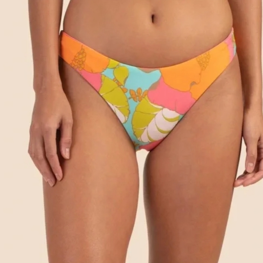 Trina Turk | Playa De Flor Reversible Swim Bikini Bottom Size M